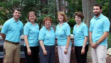 Wabash Center staff: Shane Brown, Sherry Wren, Rita Arthur, Trish Overpeck, Beth Reffett, and Jim Blaich.